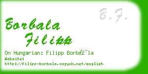 borbala filipp business card